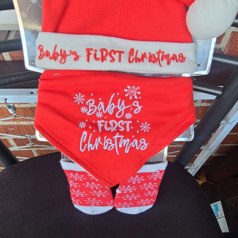 Baby's First Christmas Outfit Set